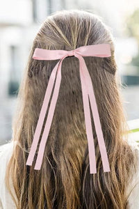 Light Pink Dainty Hair Bow with Alligator Clip