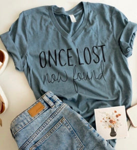 Amazing Grace - Tshirt - Once Lost Now Found
