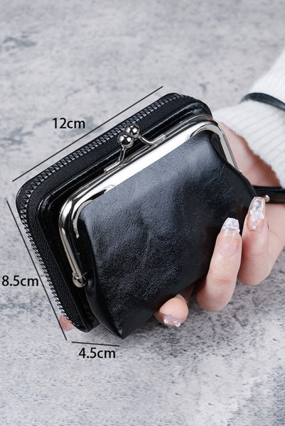 Black Coin Purse Wallet Wristlet