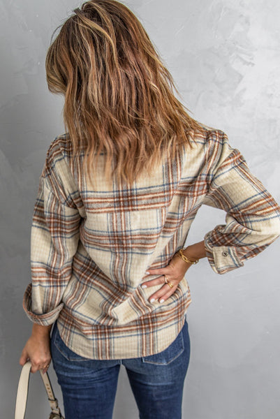 Plaid Heavier Flannel Quarter Zip Pullover