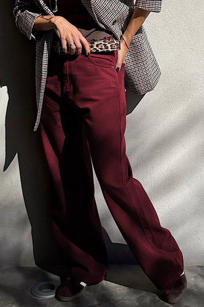 Red Dahlia Straight Fit High Waist Jeans