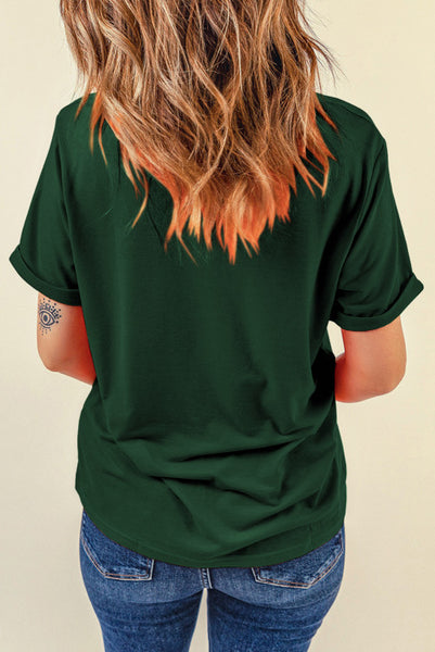 Dark Green Basic Tee