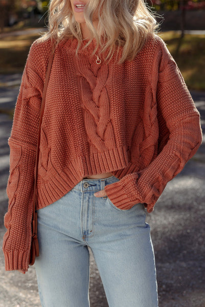 Redwood Chunky Cable Knit Sweater