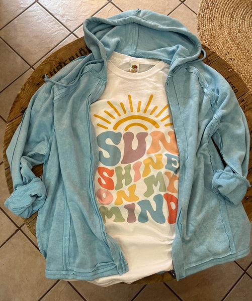 Sunshine on My Mind Tee - White - Youth and Adult Sizes