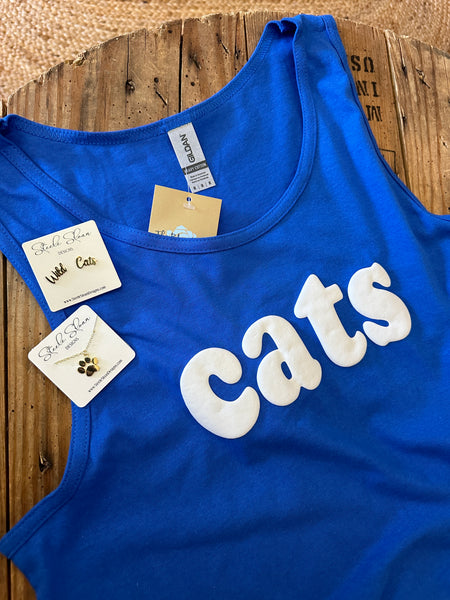 ‘CATS’ Puff Small Block Lettering Tank