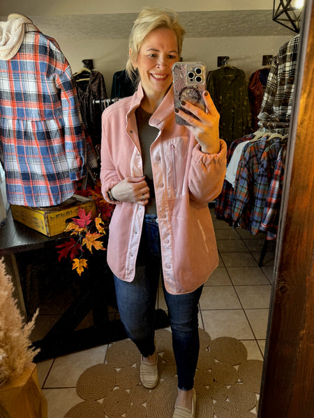 Pink Fleece Coat