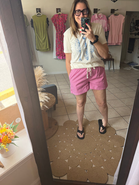 Stripe Shorts in Blue