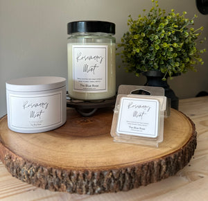 Rosemary Mint Candle Collection - Jar Candle - Tin Candle - Wax Melts