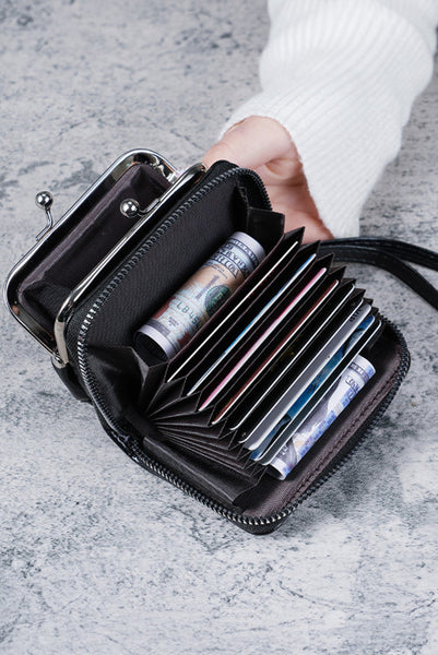 Black Coin Purse Wallet Wristlet