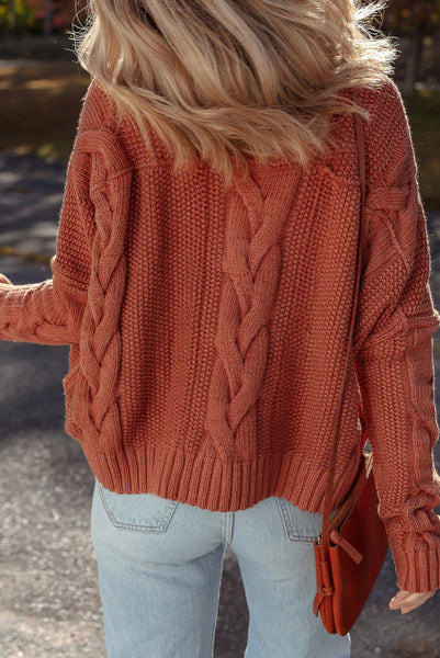 Redwood Chunky Cable Knit Sweater