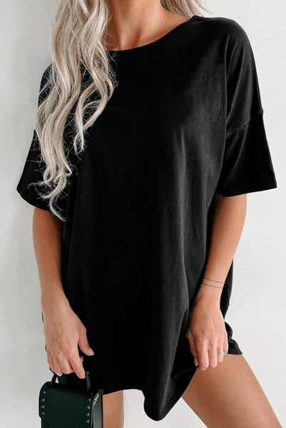 Simple Black Tunic Tee