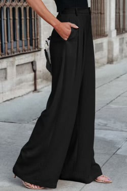 Black Wide Legged Dress Pants