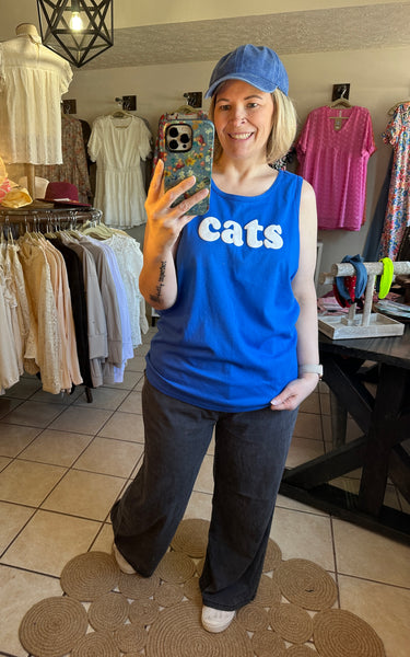 ‘CATS’ Puff Small Block Lettering Tank