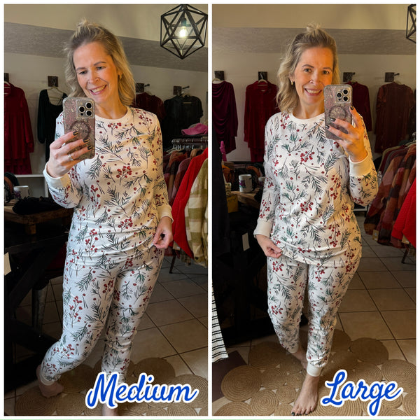 Holly Berry Jogger Pajama Set