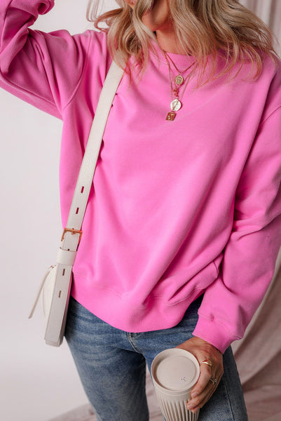 Pink Pullover Sweatshirt