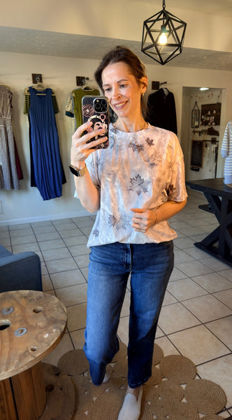 Gray Woodland Camo Relaxed Tee