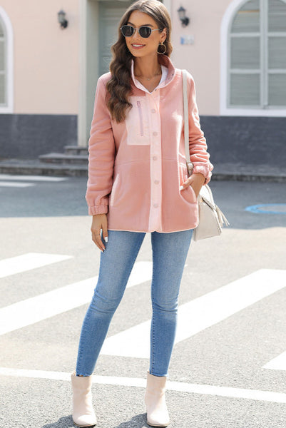 Pink Fleece Coat