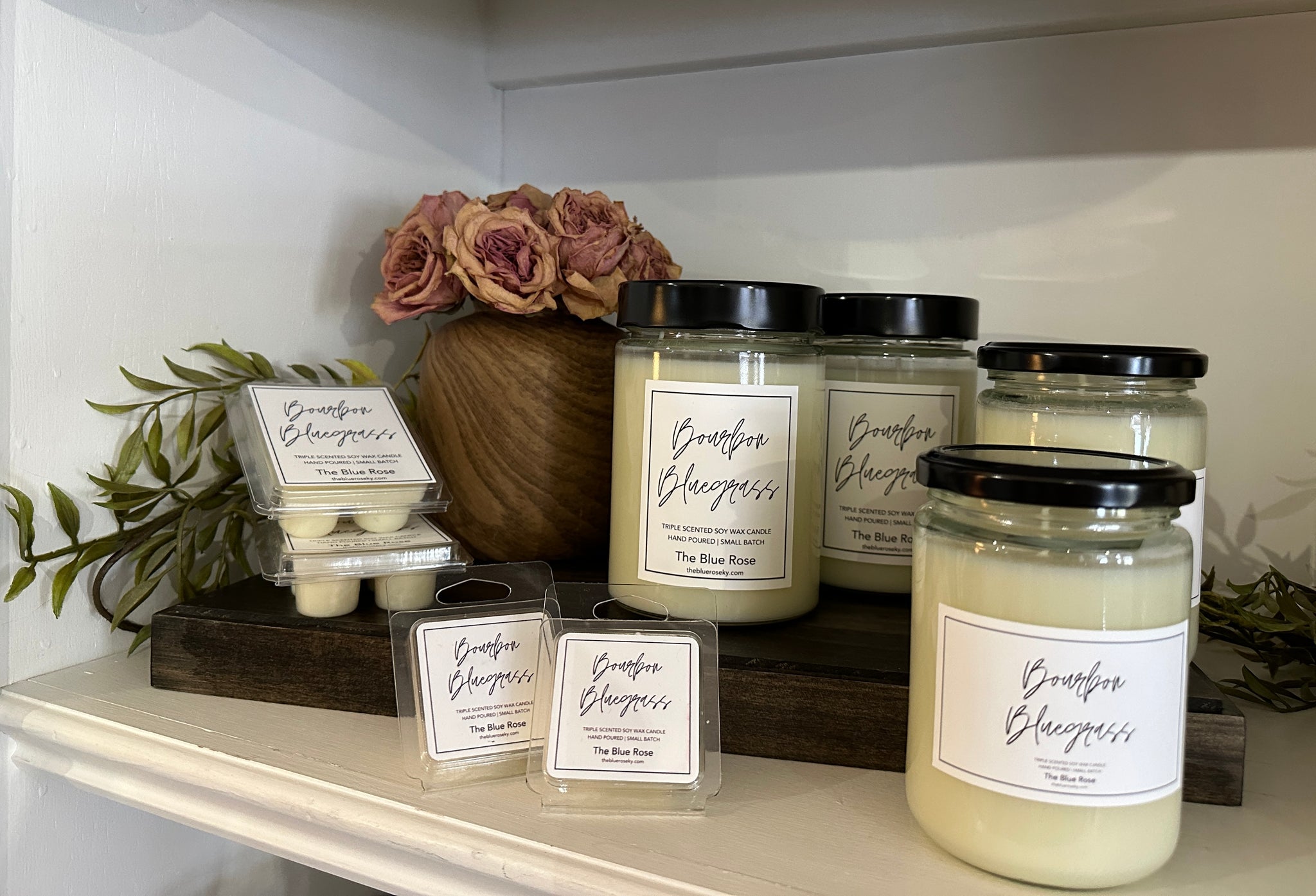 Bourbon Bluegrass Candle Collection - Jar Candle - Tin Candle - Wax Melts