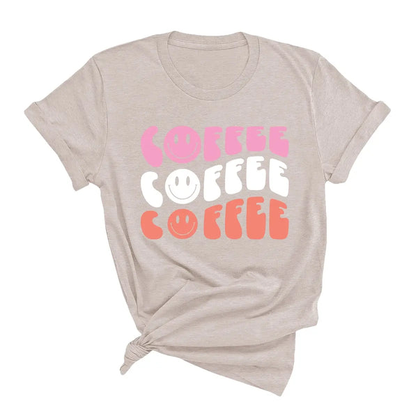 ‘Coffee Coffee Coffee’ Short Sleeve Tee