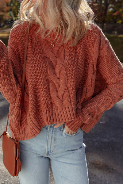 Redwood Chunky Cable Knit Sweater