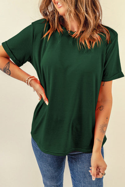Dark Green Basic Tee