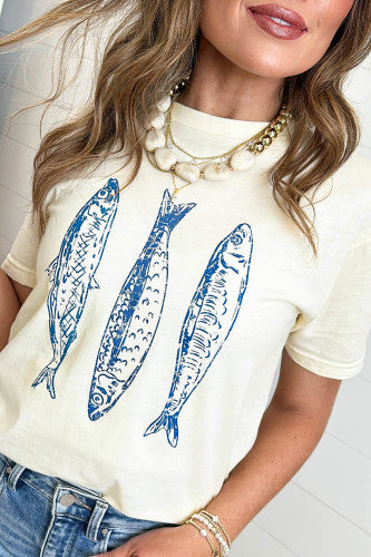 Fish Print Tee