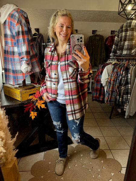 Red Plaid Shacket