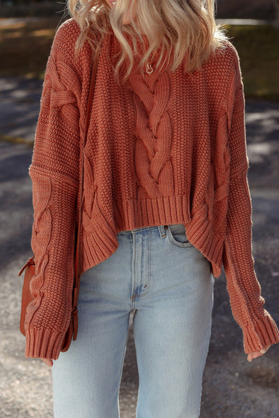 Redwood Chunky Cable Knit Sweater