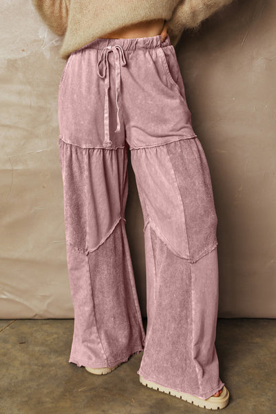 Vintage Mauve Mineral Wash Boho Pants