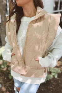 Cream Bow Side Vest