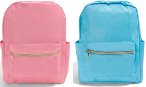 Blue or Pink Water and Stain Resistant Backpacks