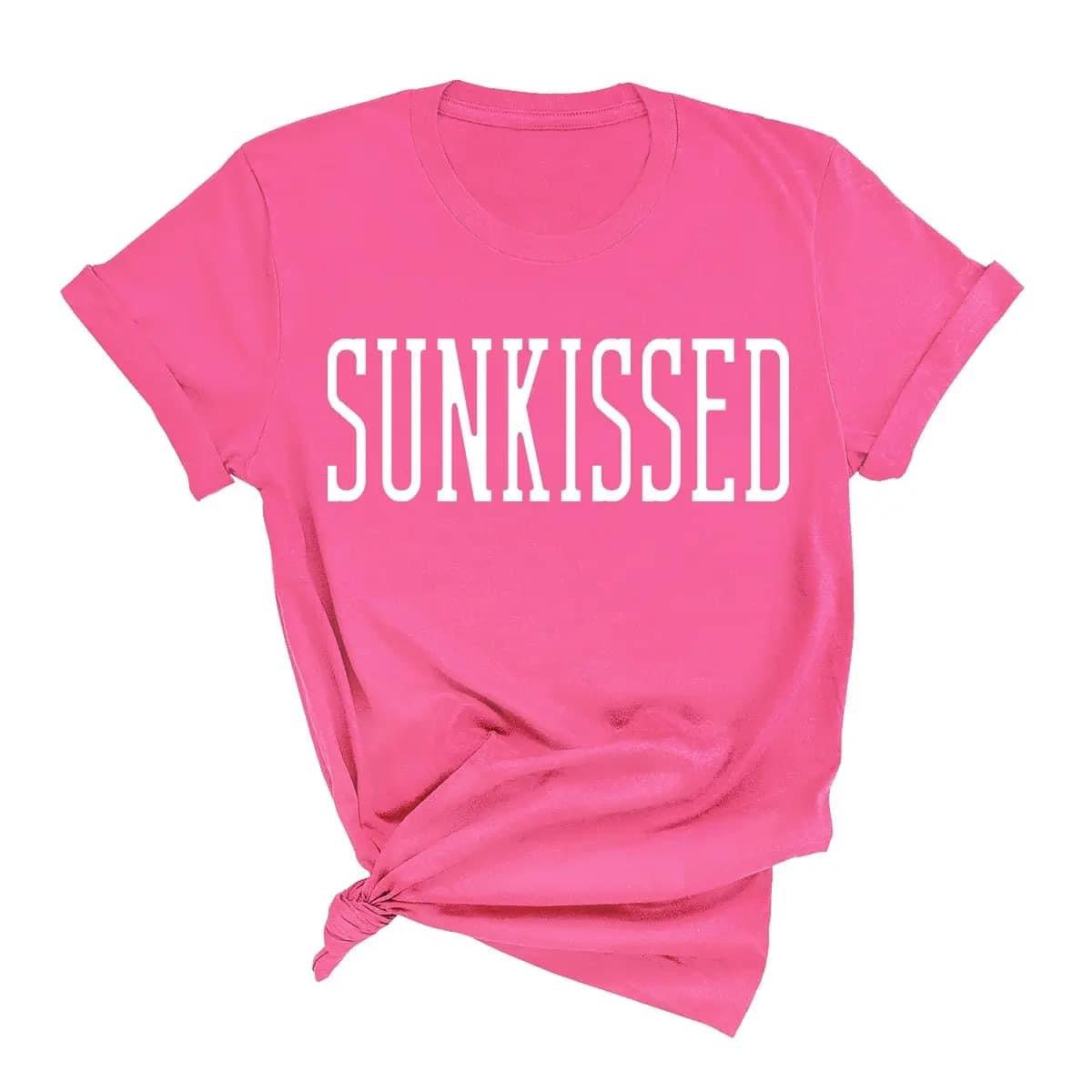 Sunkissed Tee - Pink - Bella Canvas