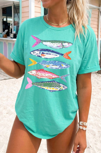 Summer Colorful Fish Tee