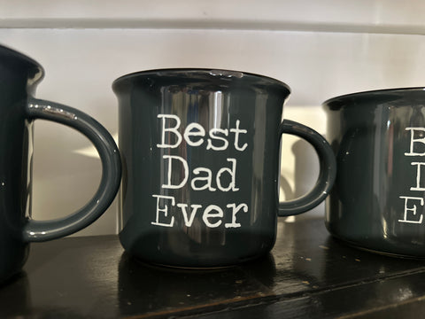 Best Dad Ever Mug - natural life - Dark Slate Blue Gray