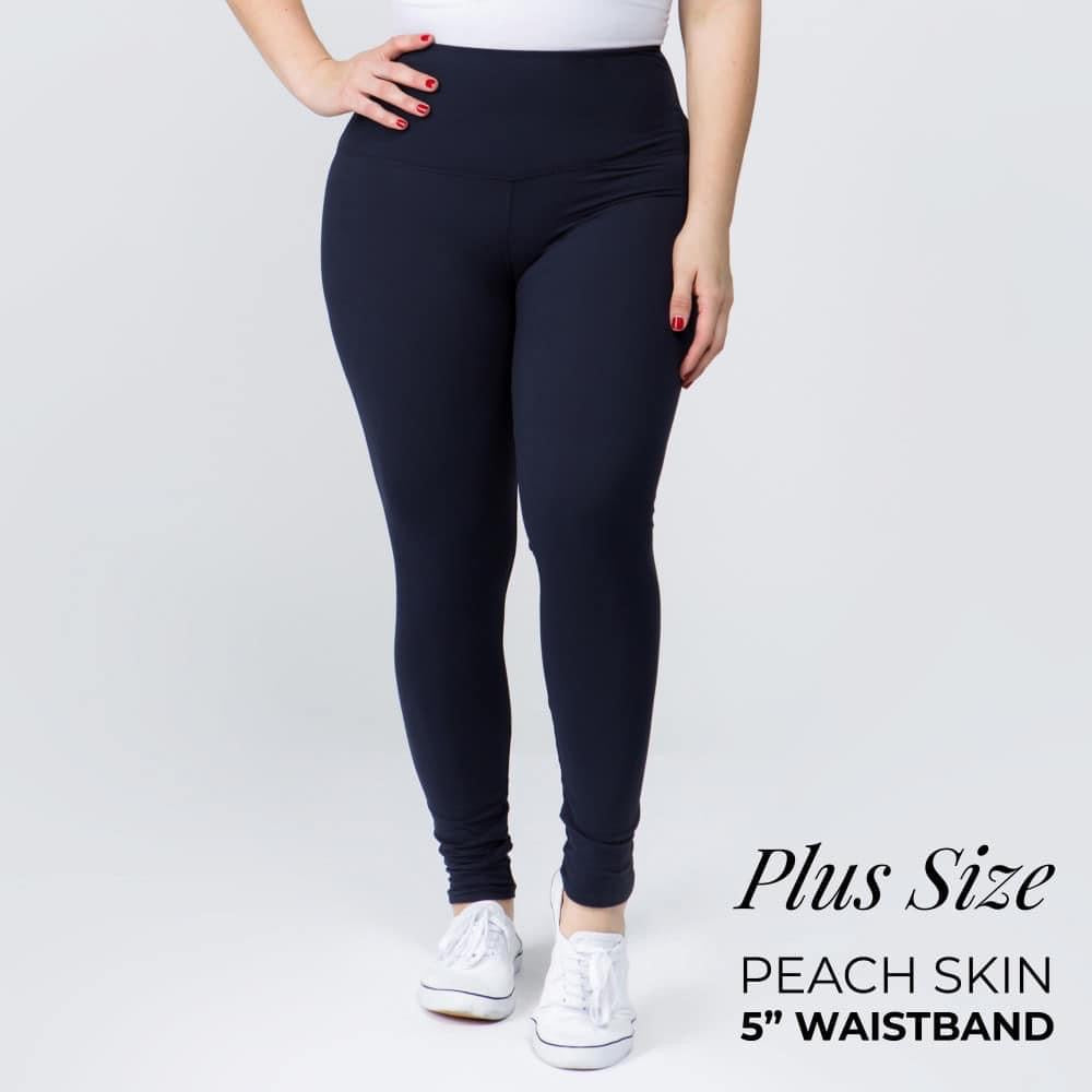 Super Soft Peach Skin Leggings One Size 0 14 Curvy Size 14 22