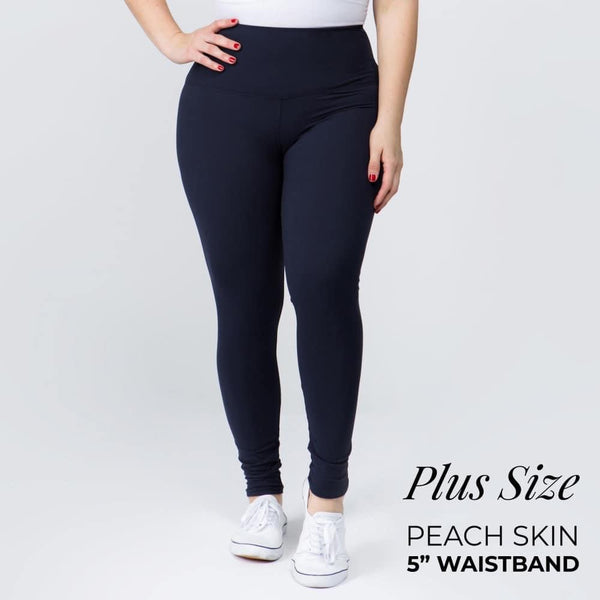 Super Soft “Peach Skin” Leggings - Curvy and One Size