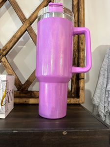 Shimmer Lilac Purple Reusable Tumbler Cup