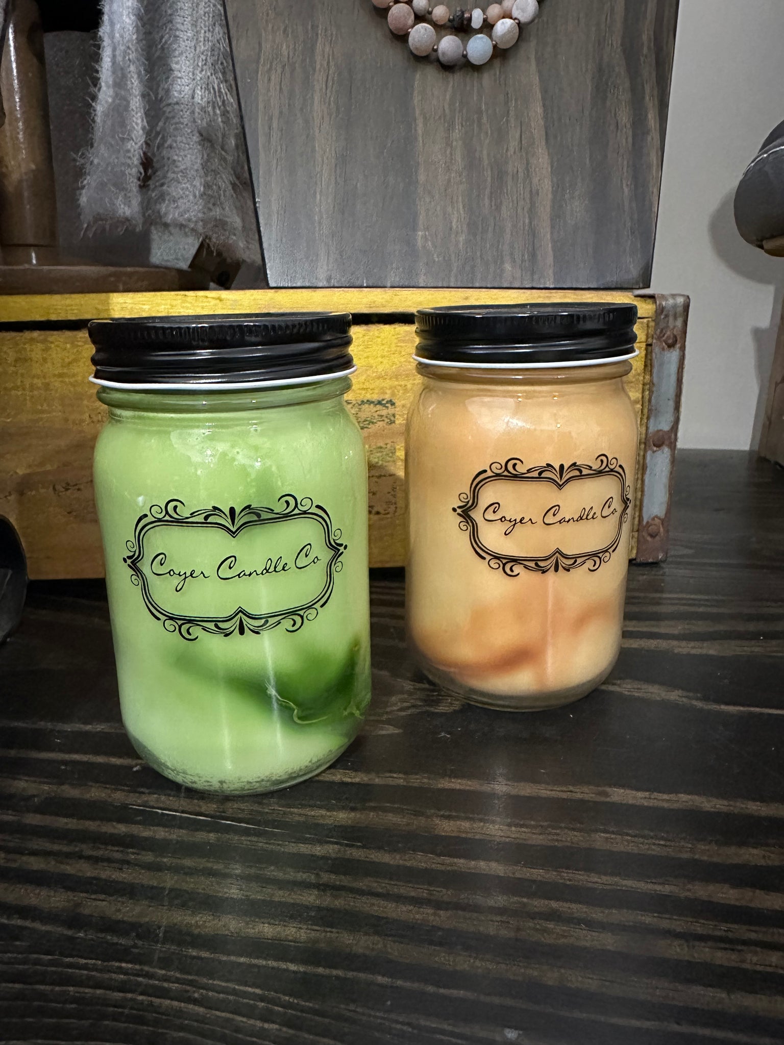 16 oz. Pint Mason Jar Candles by Coyer Candle Co.