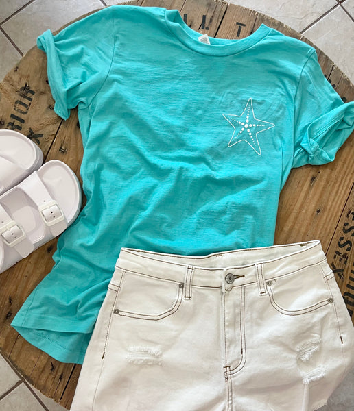 Starfish Pocket Design T-shirt