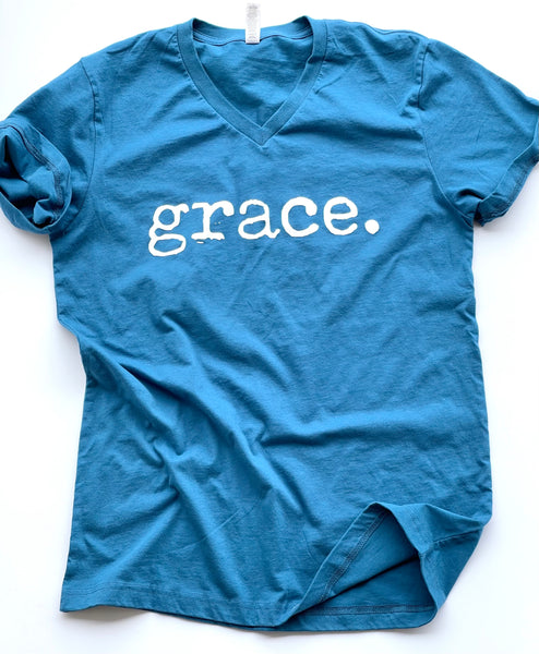 Grace - Tshirt -Teal - Short Sleeve