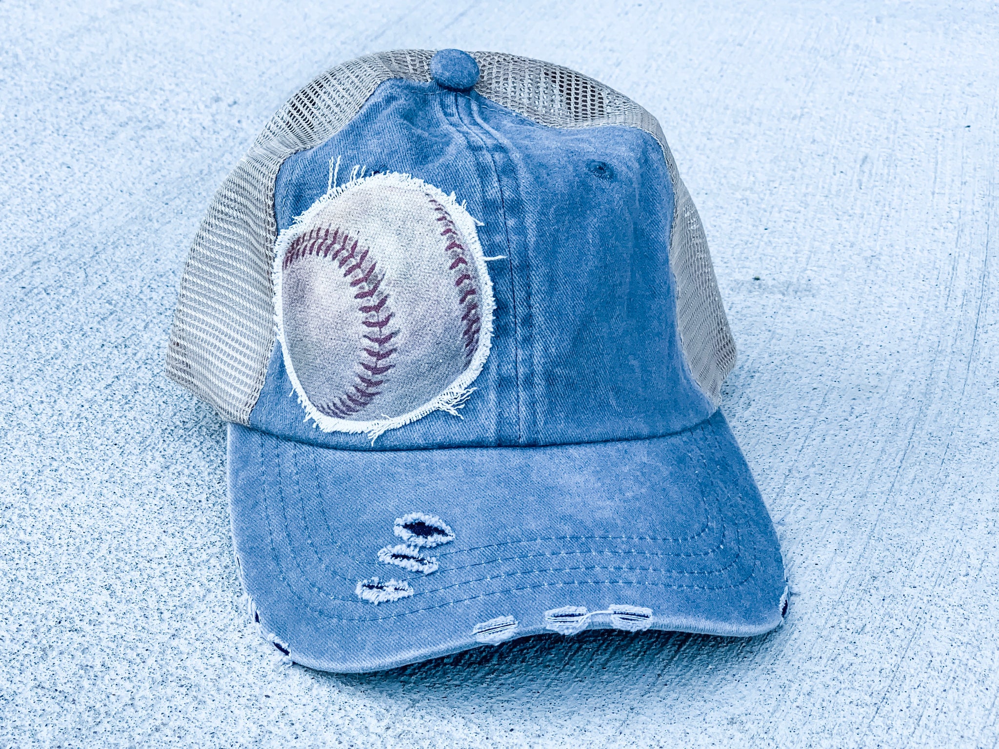 Baseball - Trucker Hat - Vintage - Gray
